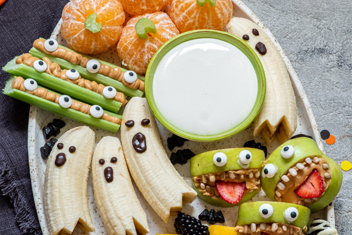 various healthy Halloween treats