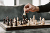 one person playing chess