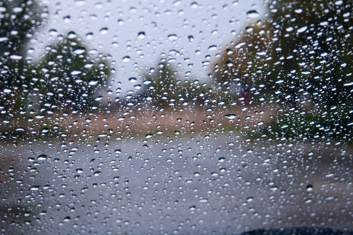 rain drops on a window.