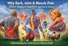 Illustration of older adults experiencing connected back, joint, and muscle pain across the body.
