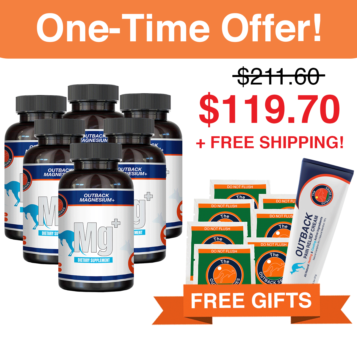 Buy 6 Mg+, Get Free 7-Day Pack & Pain Cream