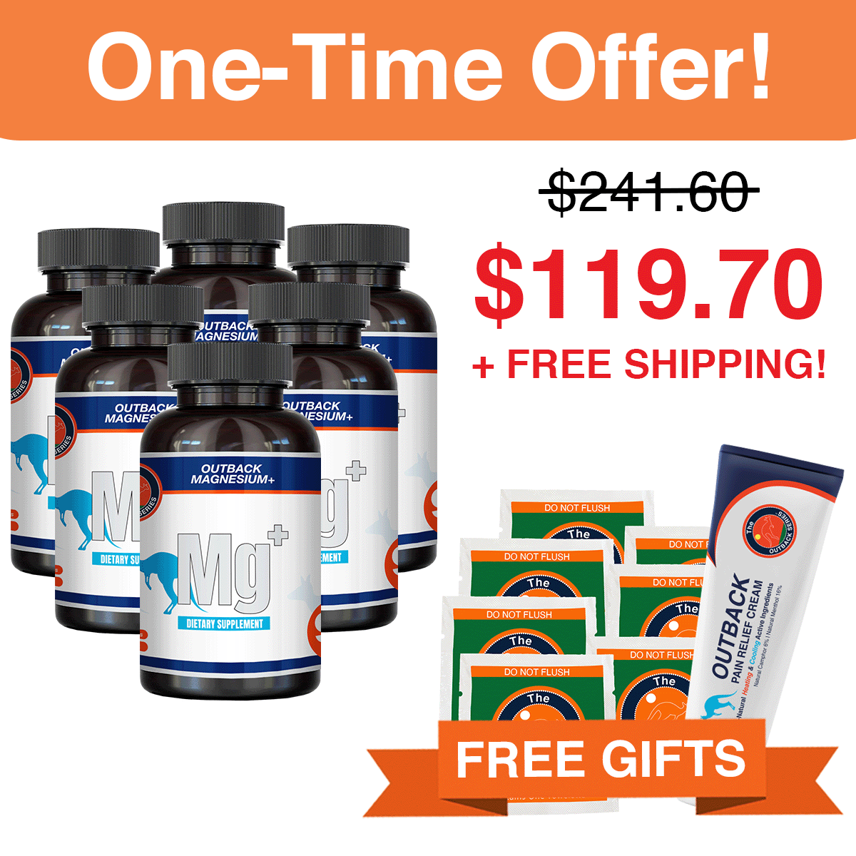 Buy 6 Mg+, Get Free 7-Day Pack & Pain Cream