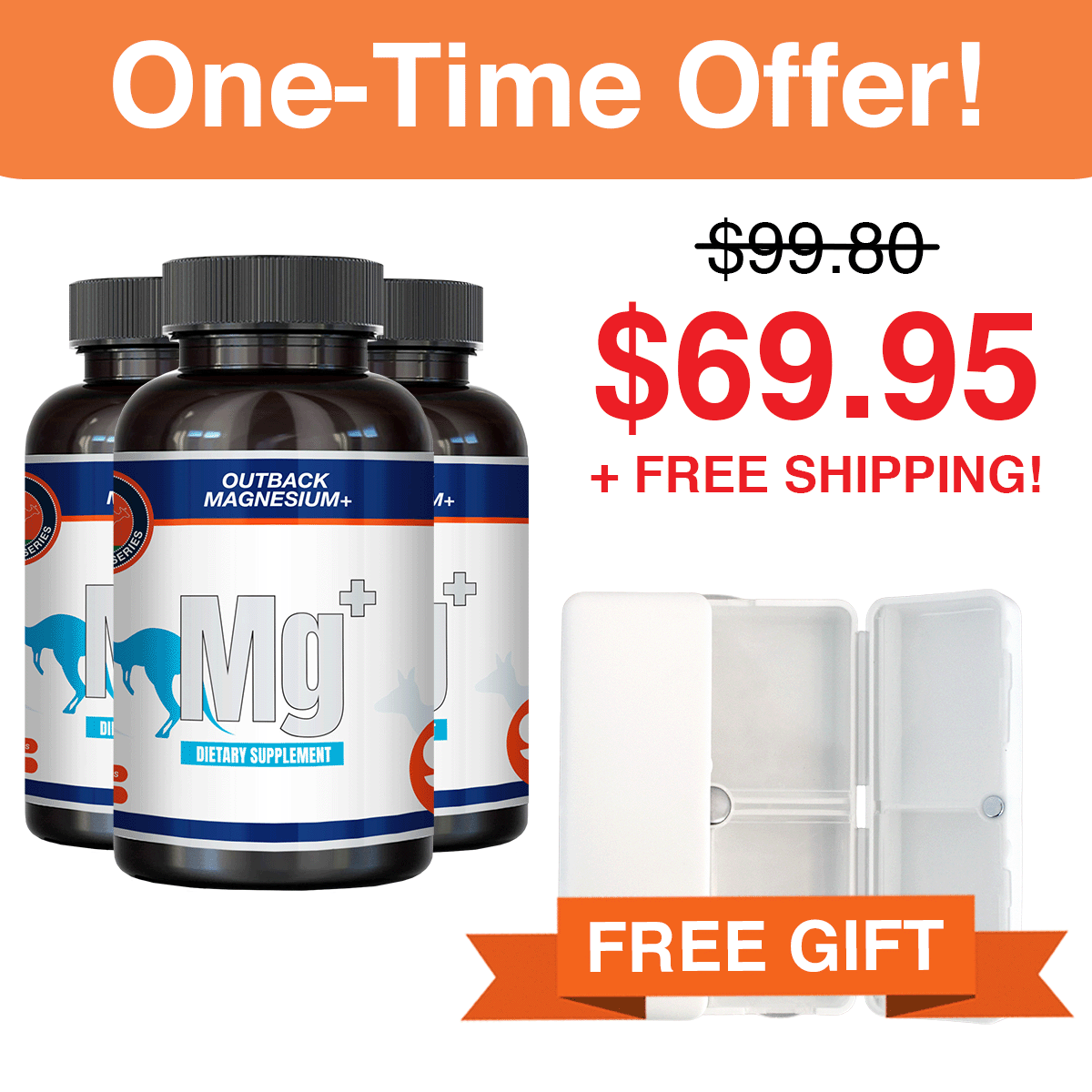 Buy 3 Magnesium+, Get a Free Supplement Organizer