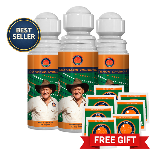 Three Outback Original roll-ons with free travel pack