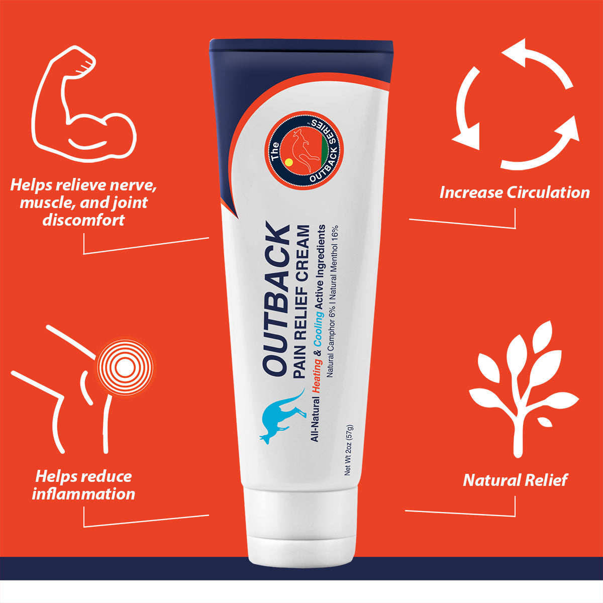 Outback Pain Cream 6-Pack